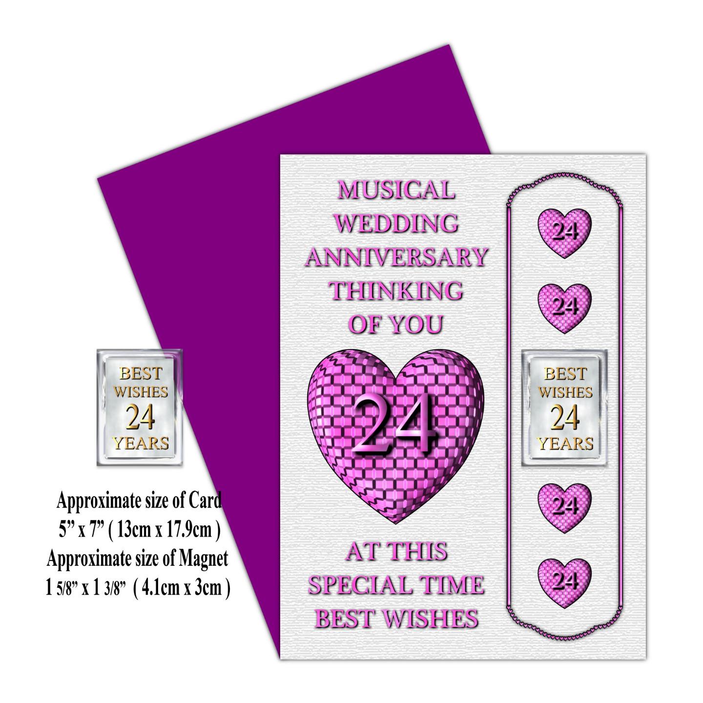 1ST-TO-24TH-WEDDING-ANNIVERSARY-CARD-MAGNET-GIFT-FOR-FAMILY-FRIENDS