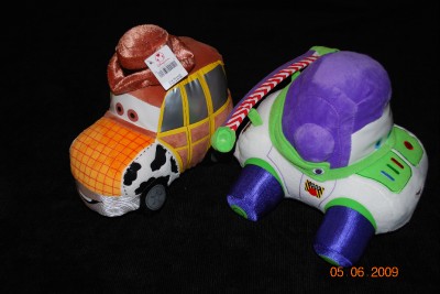 woody and buzz car hang toy
