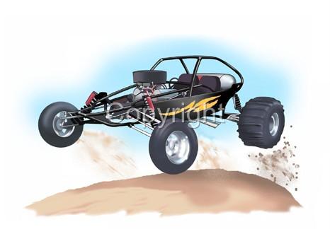 Sand Rail Dune Buggy ATV Short Sleeve T-Shirt sandrail automotive art |