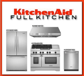 KitchenAid Package Refrigerator KFCS22EVMS+Range KDRS483VSS+ Dw