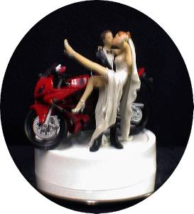 Honda motorcycle wedding cake toppers #3