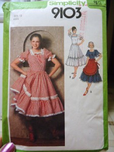 Square Dance Skirt Pattern, NNB E-2611, Vintage 1950