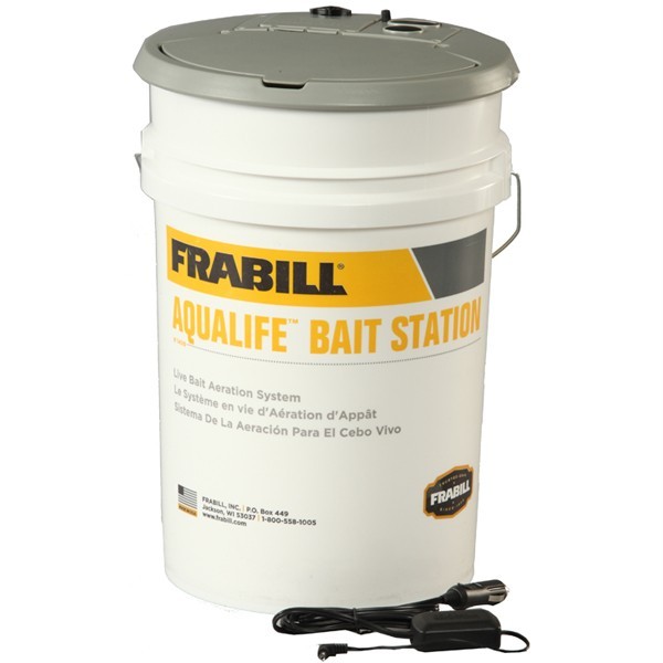 Frabill AQUALIFE Aerator BAIT STATION 6 GALLON Minnow bucket eBay