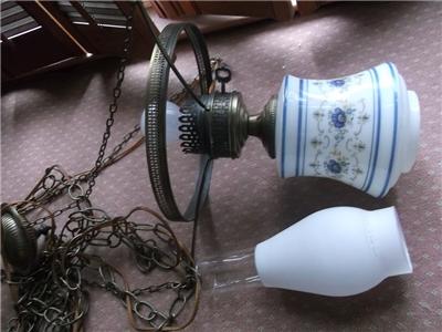 Quoizel Collectibles on Quoizel Abigail Adams Hurricane Gwtw Glass Hanging Swag Electric Lamp