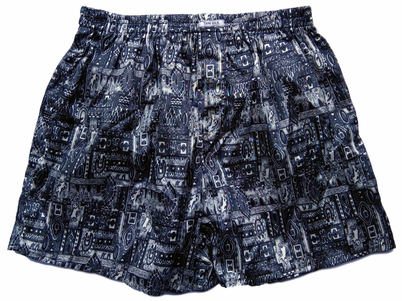 Mens Thai Silk Paisley Loose Boxer Shorts / 36" 39" / XL / Sleepware Underwear eBay