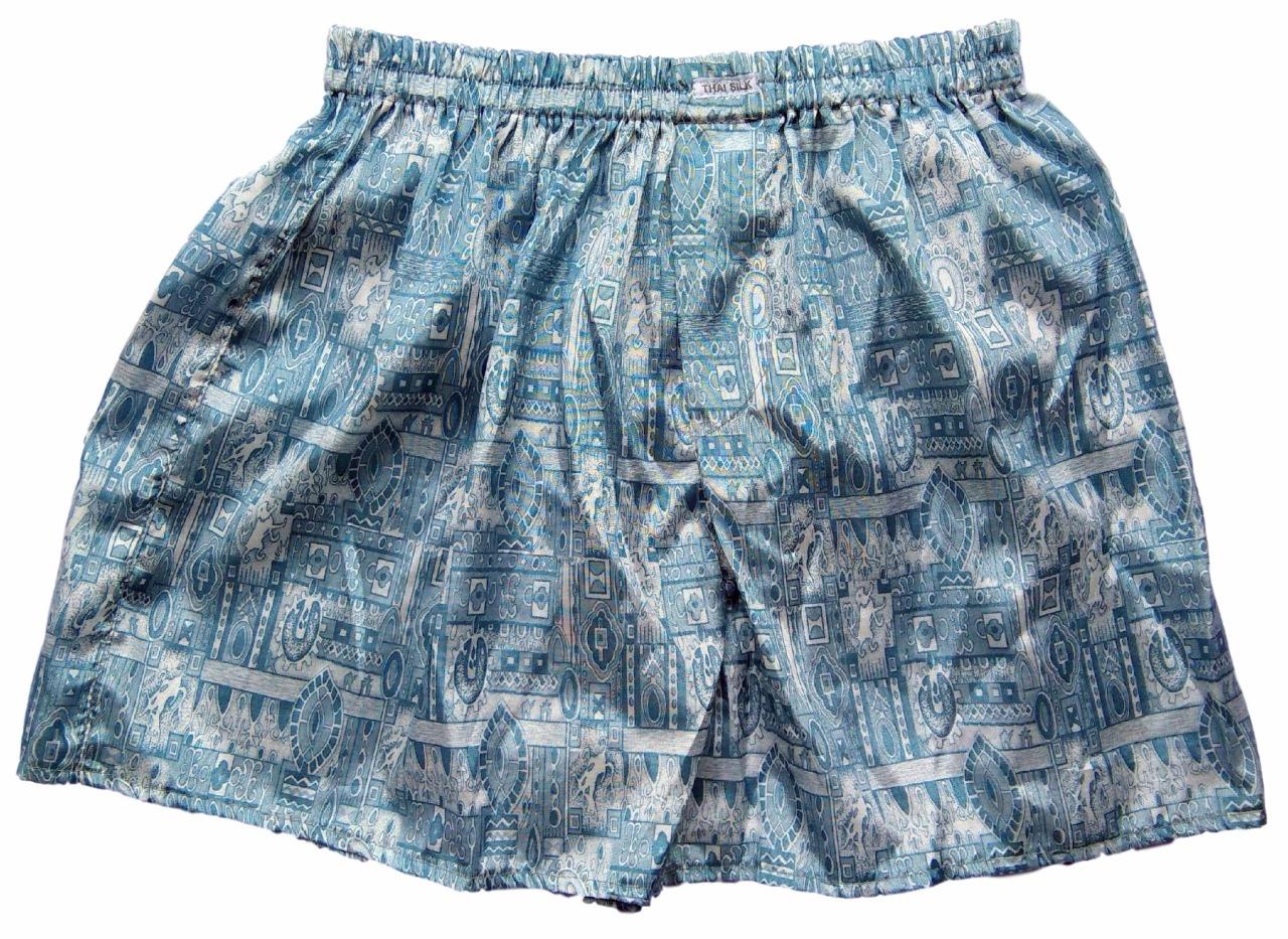 Mens Thai Silk Paisley Loose Boxer Shorts / 36" 39" / XL / Sleepware Underwear eBay