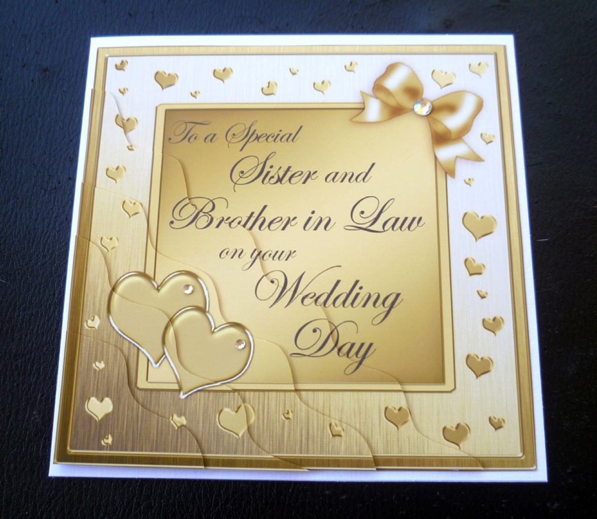 Special Sister & Brother In Law Wedding Day Card 4