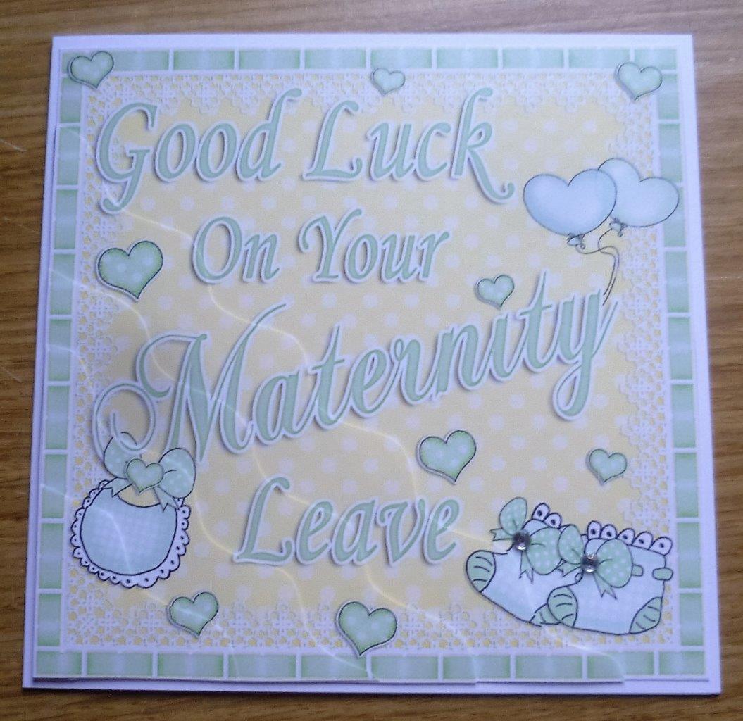 good-luck-pregnancy-maternity-leave-card-boy-girl-or-unisex-ebay