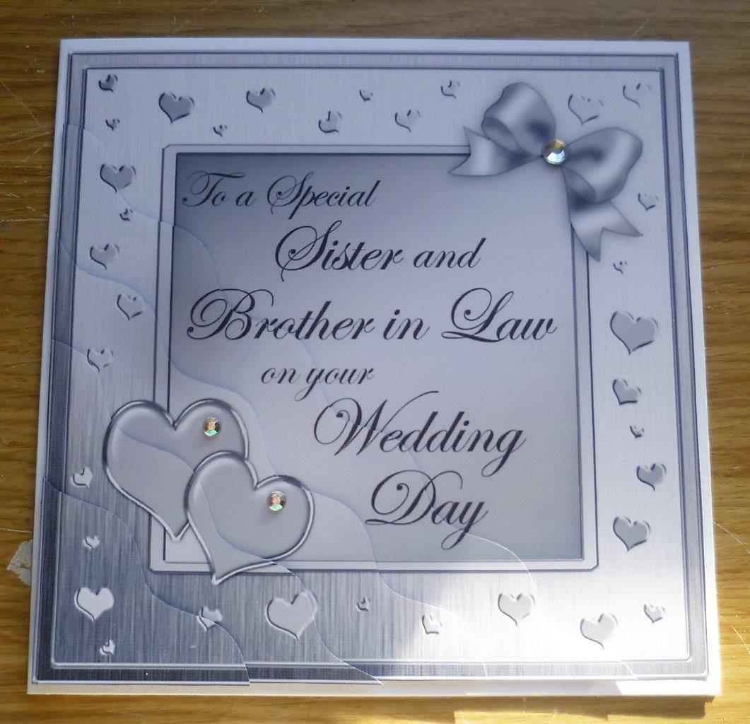 Special Sister & Brother In Law On Your Wedding Day Card