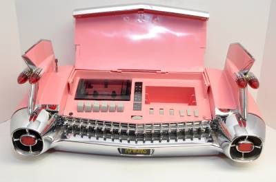 1959 Cadillac Eldorado Pink Radio Cassette Player By