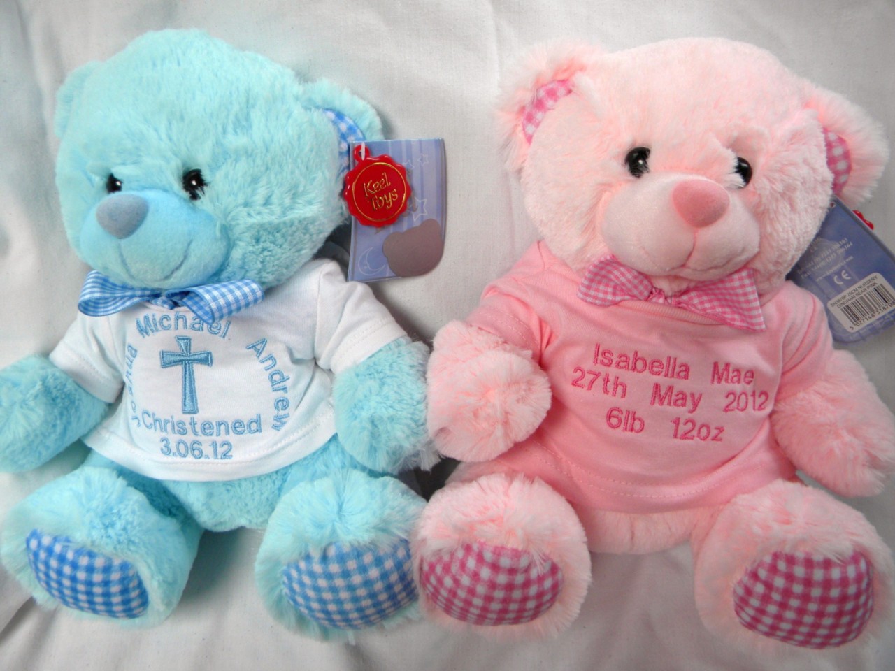 christening teddy bear