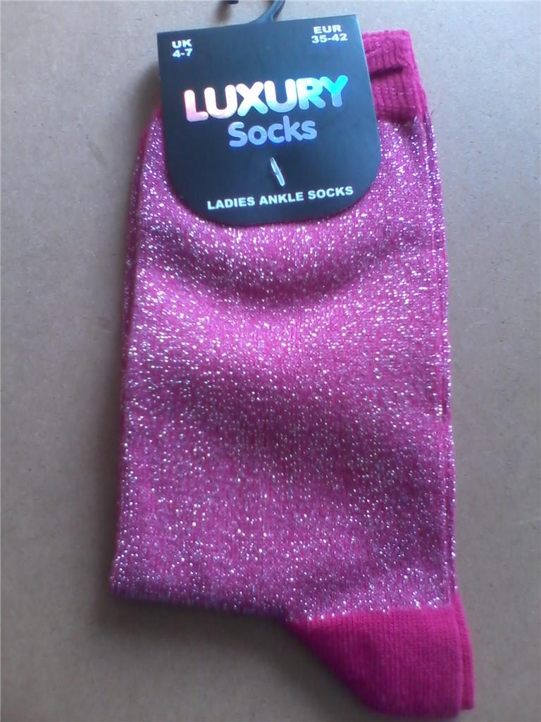 Luxury ladies & girls glitter sparkle coloured ankle socks size 47 Brand New eBay