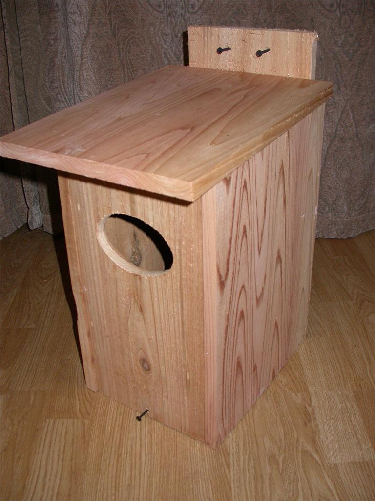 2 WOOD DUCK NEST BOXES CEDAR HOUSE,, HANDMADE,FREE S/H eBay