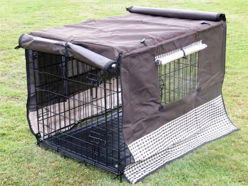 Waterproof f&Dustproof&Ventilation Pet Kennel Cloth Cover Year Protection for Your Pet Dog Crate Durable Dog Crate Cover Universal Fit for Wire Dog Crate Satisfaction Guarantee 