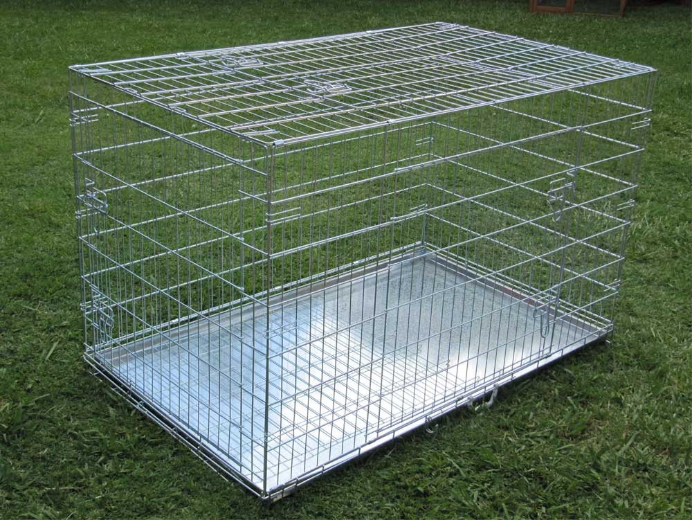 How to fold outlet up a dog cage