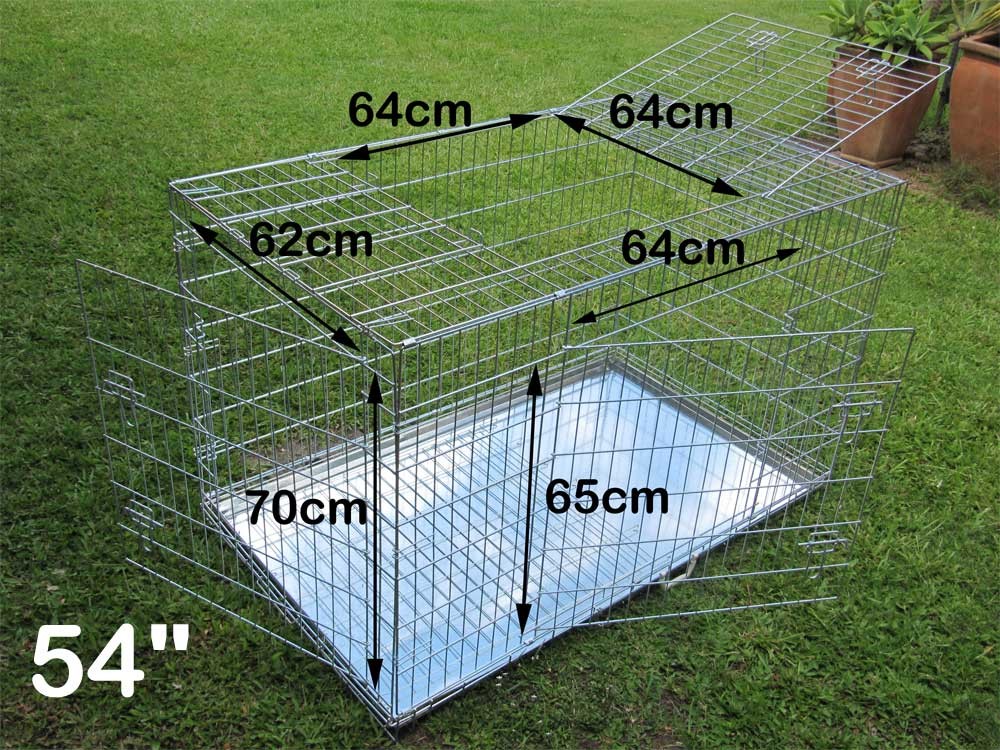 galvanised dog crate