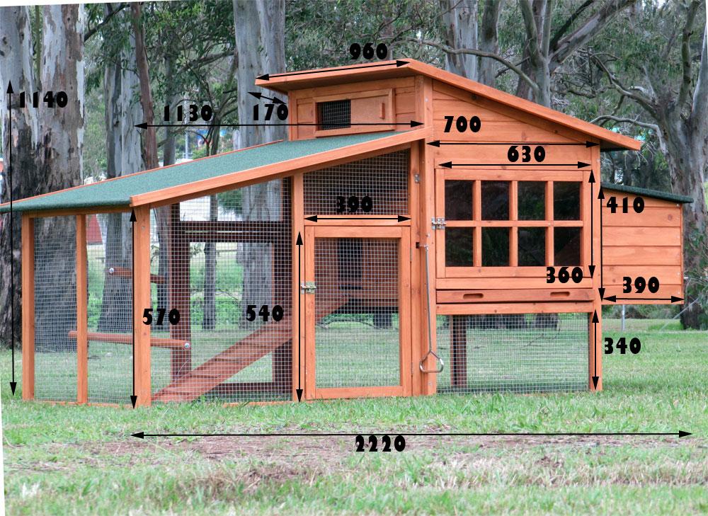  about Rabbit Guinea Pig Hutch Cage Rabbit Chicken Coop House G109