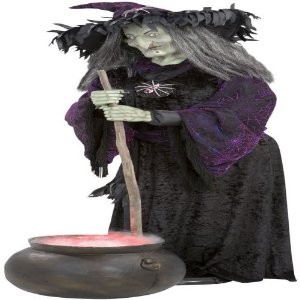 witch with fogging cauldron animated halloween prop new ebay witch with fogging cauldron animated halloween prop new ebay