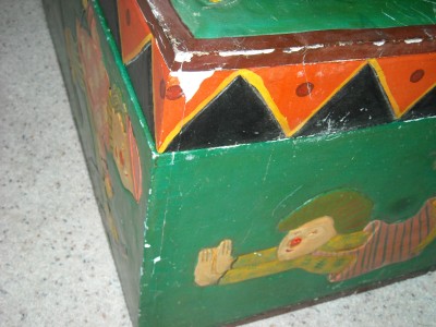 hand carved toy chest