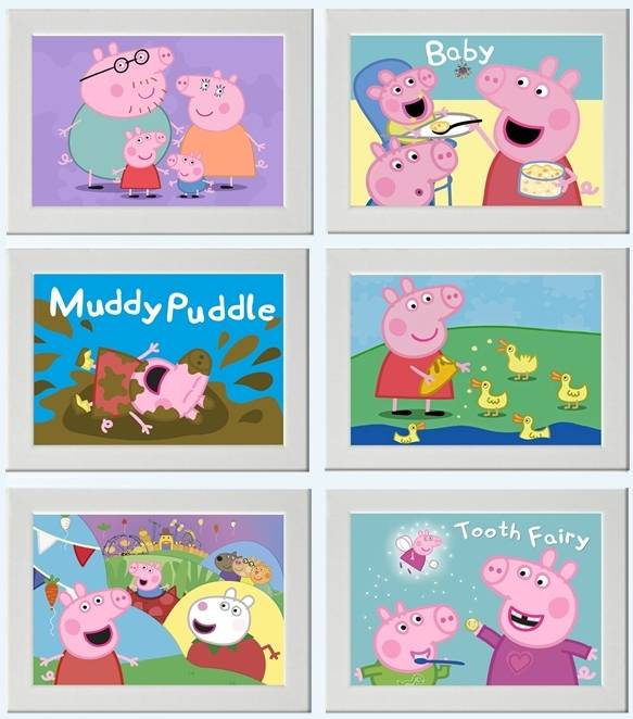 有关以下物品的详细资料 peppa pig george picture print poster