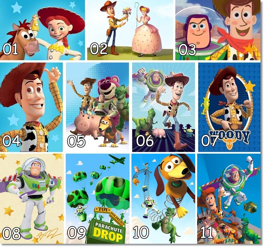 disney toy story buzz woody jessie picture poster print bedroom