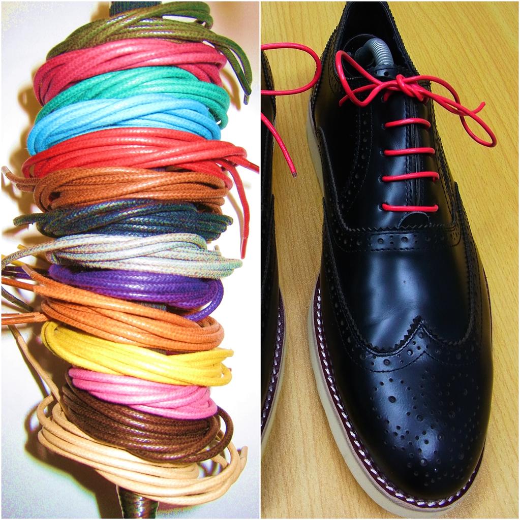 black cotton shoelaces