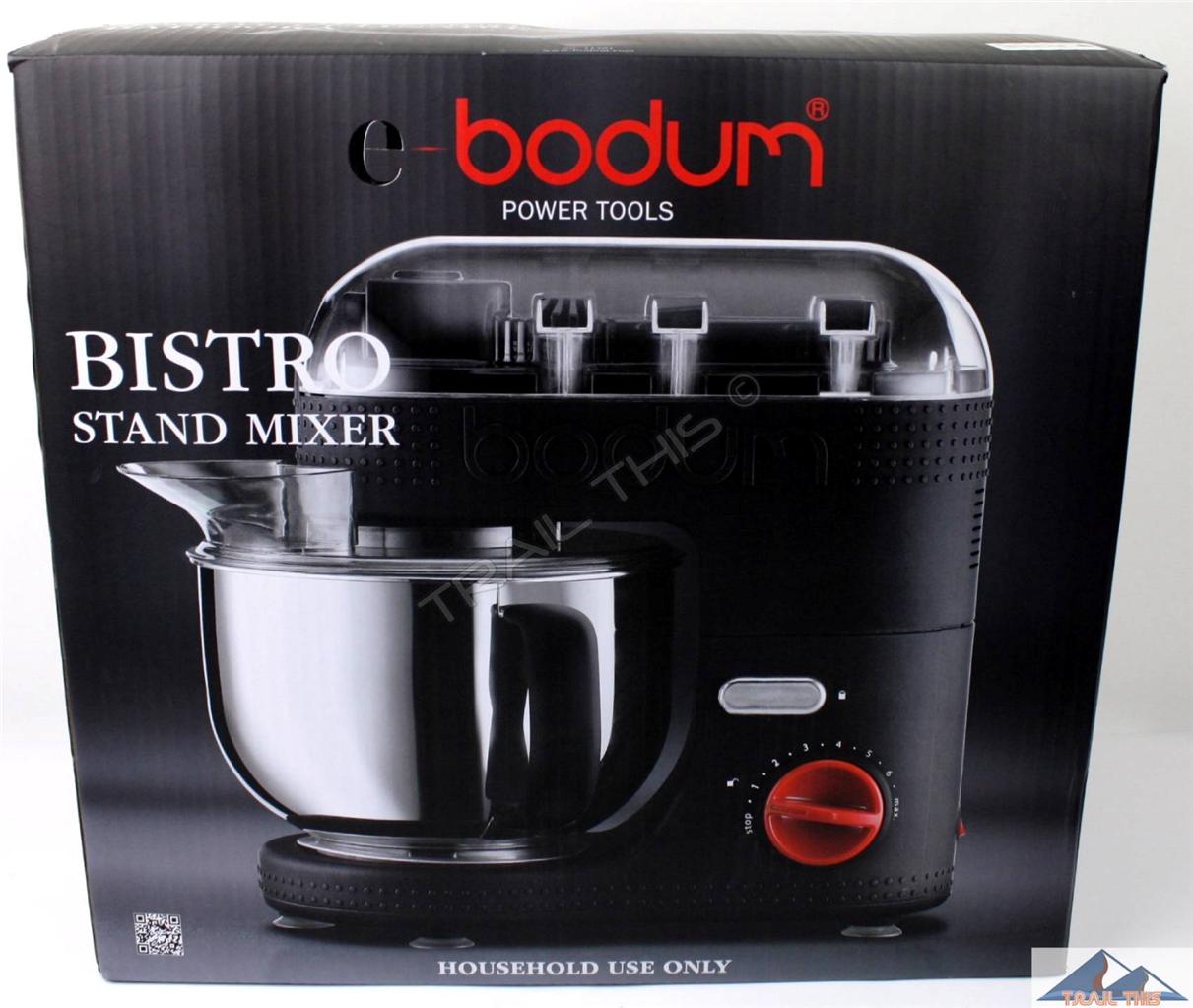 BODUM BISTRO Electric Stand Mixer 4.7Liter 160 Ounce Black 7 Speed 700