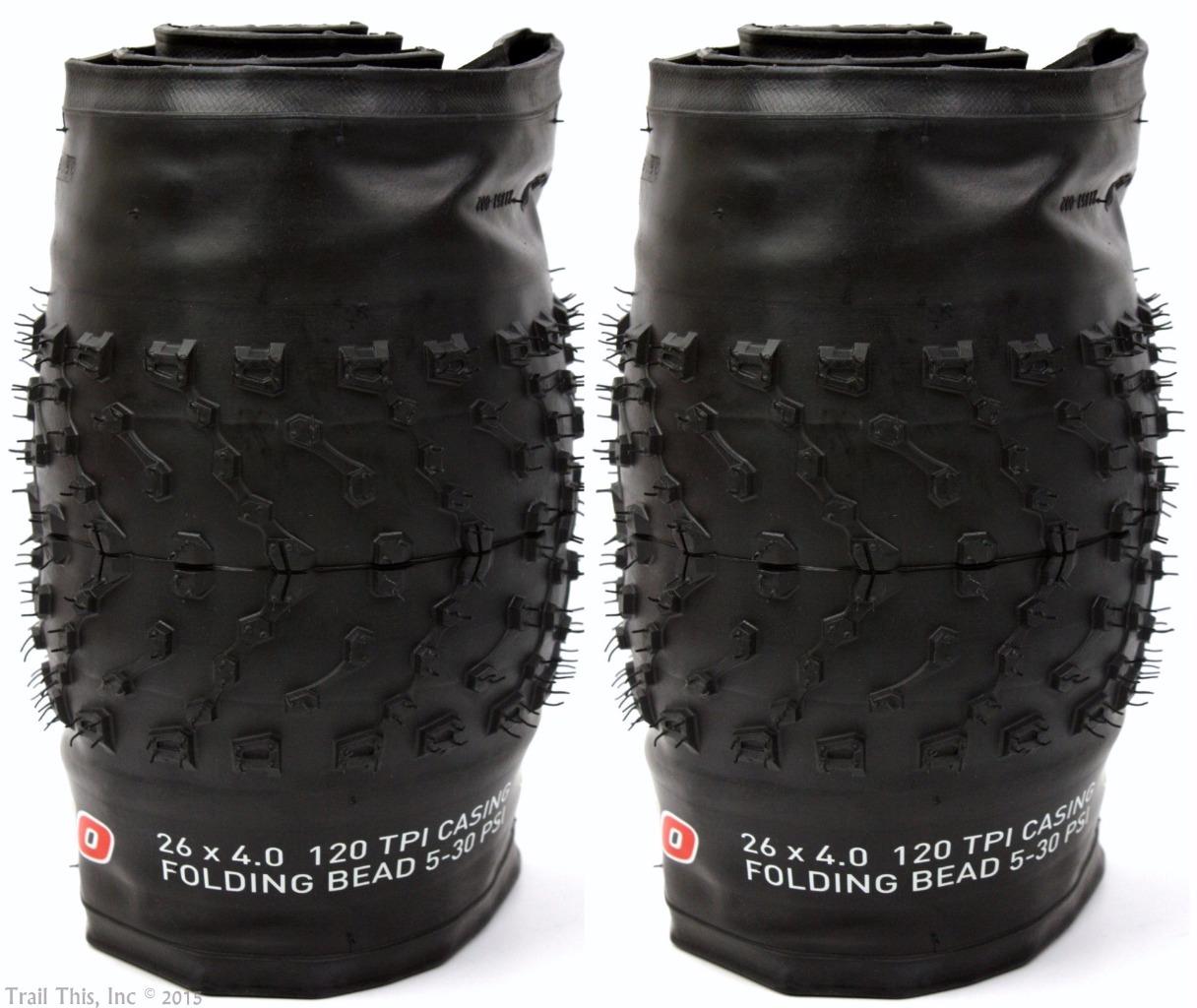 2 Pack Kenda Juggernaut Pro K1151 26" x 4 0 Fat Bike Tires Folding DTC 4" 120TPI eBay