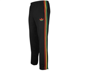 Adidas Originals Mens Large L Firebird Track Pants Black Gold Red Rasta Jamaica | eBay