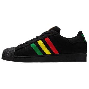 Adidas Originals Superstar II Mens Hemp Rasta Bob Marley Shoe Black Gold G65535 | eBay