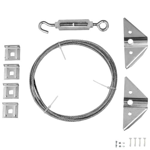 New Stanley 760829 AntiSag Outdoor Gate Kit with 90" Steel Cable