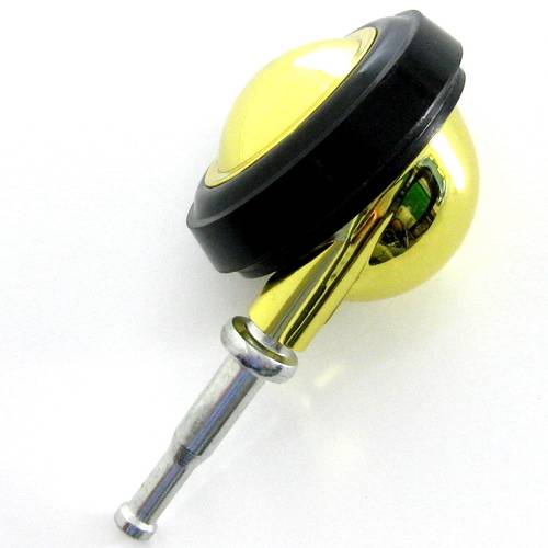 Shepherd 2" Ball Soft Tread Furniture Caster, Grip Neck Stem, Bright