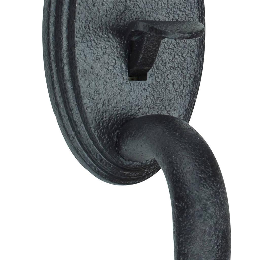 Rustic Hammered Black Iron MARINER Entry Door Handleset (Schlage