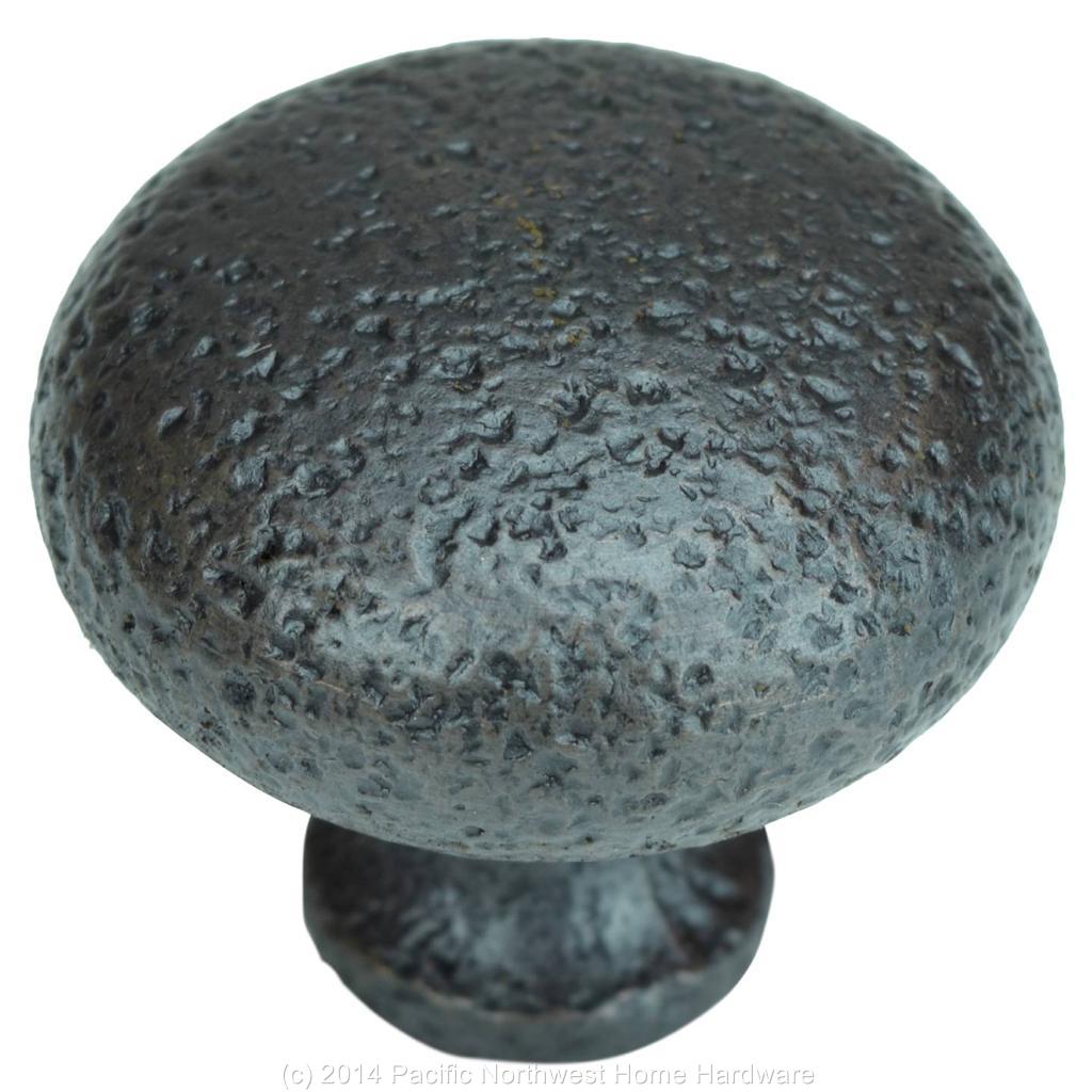 Rustic Hammered OilRubbed Bronze Round Knob, Kitchen Pull 