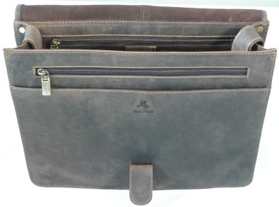 Distressed Leather Messenger  on Messenger A4 Bag Ring Catch Distressed Leather Visconti