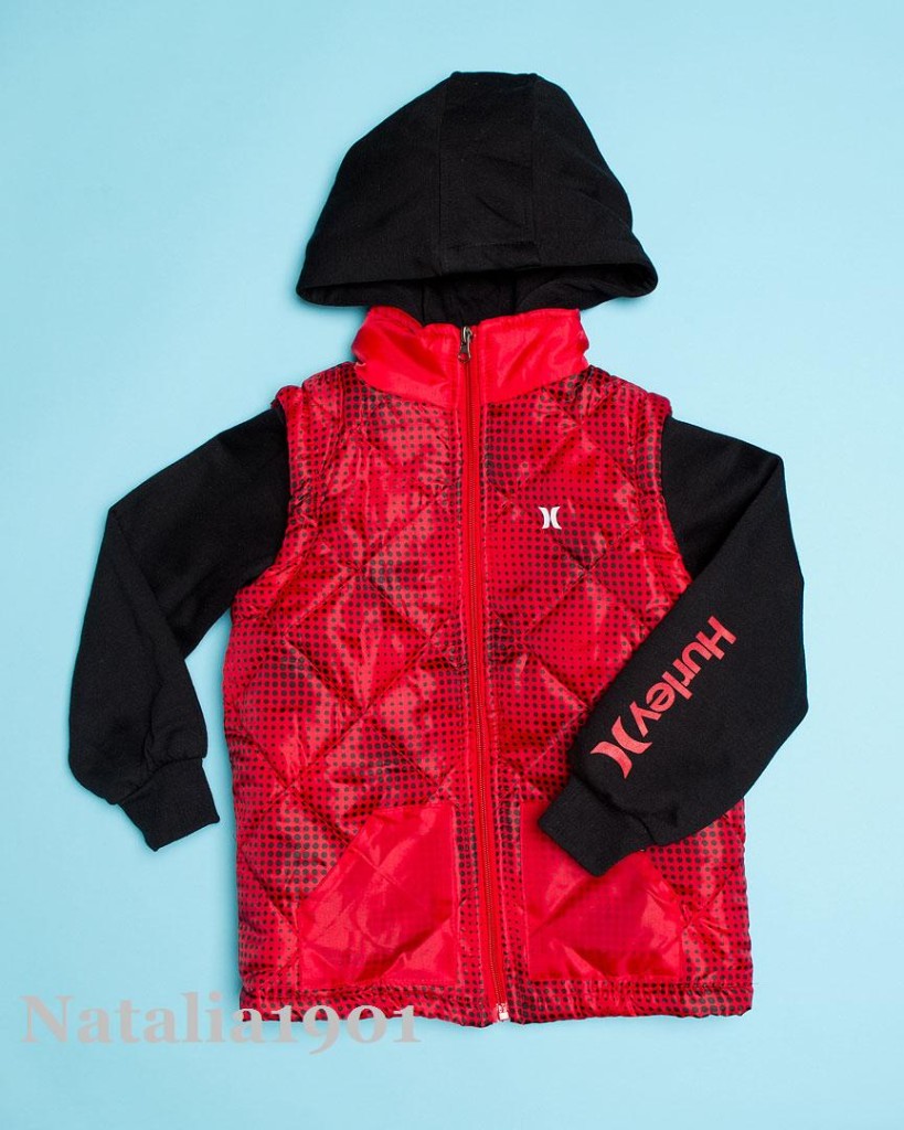 NWT HURLEY Boys M L Full Zip Jacket Hoodie Grey / Teal Black / Red Vest Combo | eBay