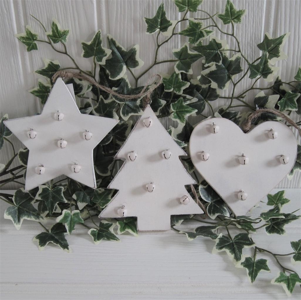 shabby rustic country chic cream wood bells christmas tree shabby rustic country chic cream wood bells christmas tree