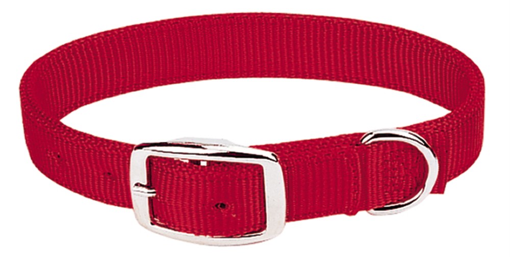 Weaver Prism Dbl Ply Nylon Dog Collar - Red Weaver Prism Dbl Ply Nylon Dog Collar - Red