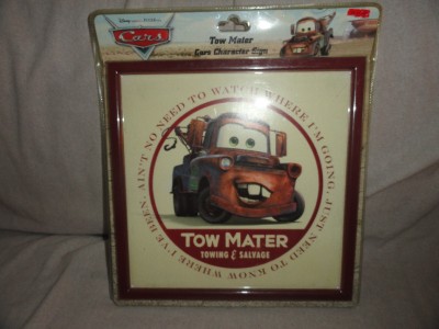pixar cars characters list. THIS IS A NEW IN CASE, DISNEY PIXAS CARS. TOW MATER CARS CHARACTER SIGN