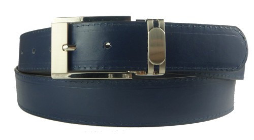 Mens Reversible Leather Belt Dress Black Navy Blue Guys | eBay
