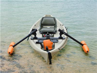 Canoe Stabilizers / Outriggers w/ Clamps for easy on/off - CANOE NOT 