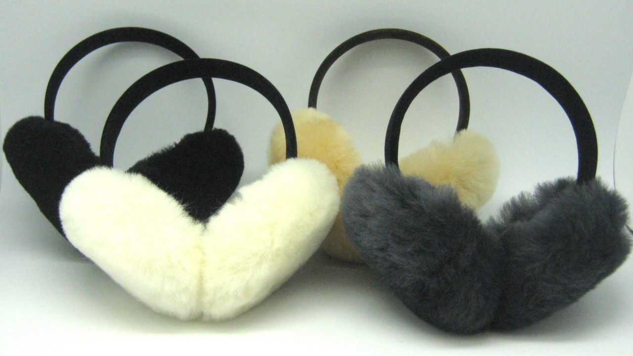 BEST Lambs Wool Fur Earmuffs Ear Hat Made In USA eBay