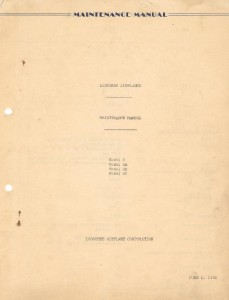 Luscombe Model 8/8A/8B/8C Aircraft Maintenance Manual