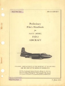 Douglas F3D-2 Skyknight Aircraft Flight Manual US Navy