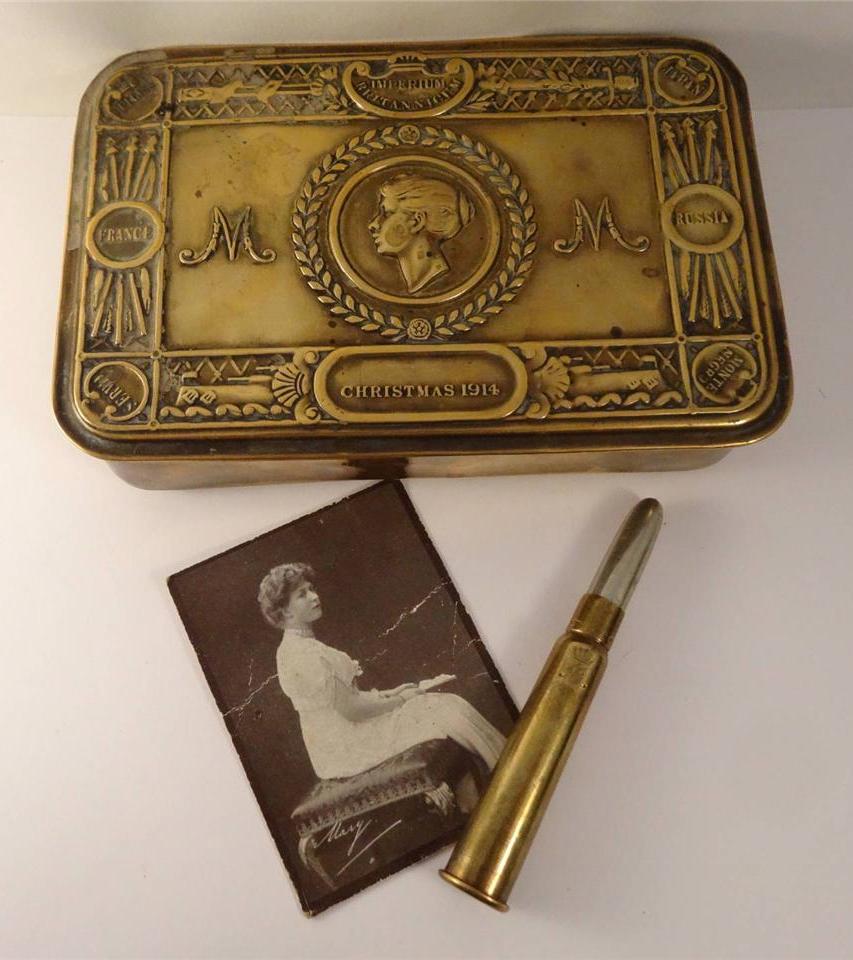 **ORIGINAL PRINCESS MARY CHRISTMAS 1914 TIN WW1**