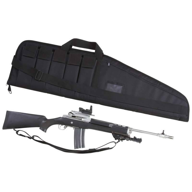 New 42" Rifle Tactical Gun Carrying Case Soft Sided Hunting Gear Clip Pockets eBay