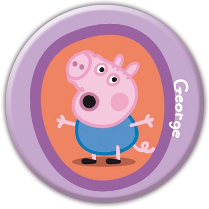 PEPPA PIG GEORGE PIG CUTE BUTTON BADGE 25mm 1 INCH NEW | eBay