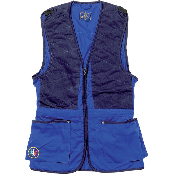 BERETTA BLUE COTTON TRAP VEST SHOOTING SKEET GT40 eBay