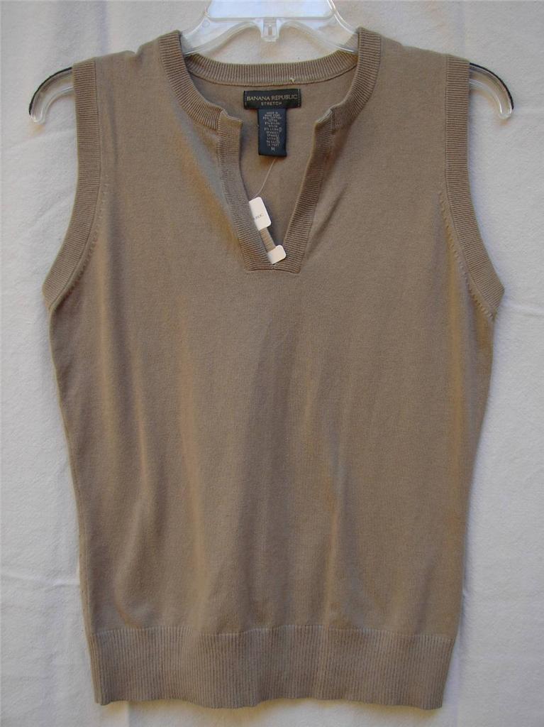 Banana Republic Womens Sleeveless Sweater Vest Sz S M NWT eBay