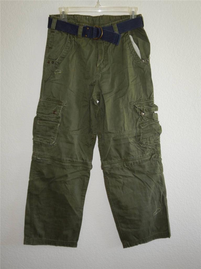 boys green cargo pants